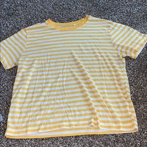 Yellow striped shirt